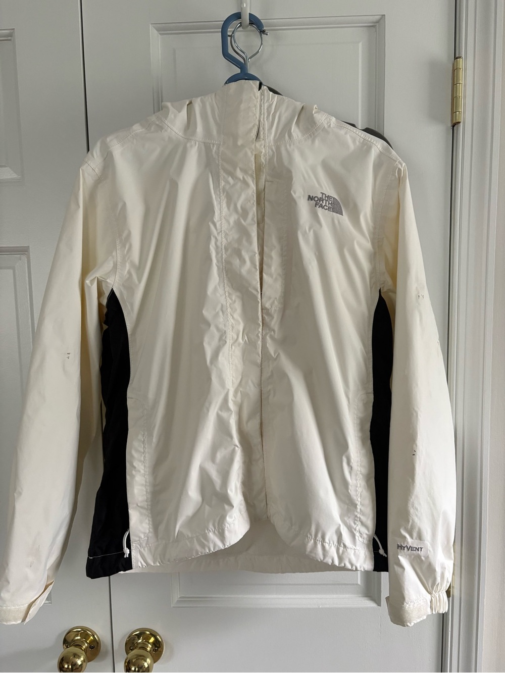Women North Face windbreaker jacket w hood